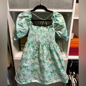 Hill House Home Blue Roses Athena Dress - small